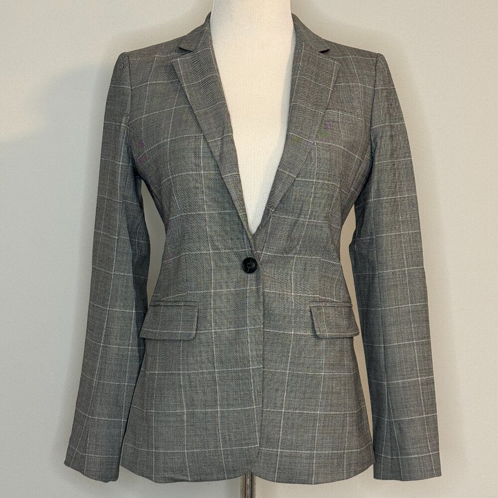 Banana Republic Republic - Long and Lean-Fit Washable Wool Blend Blazer - Size 0